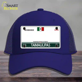 Tamaulipas Mexico Blank Novelty License Plate Hat Mesh / Royal Blue