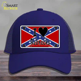 I Love Rednecks Novelty License Plate Hat Mesh / Royal Blue