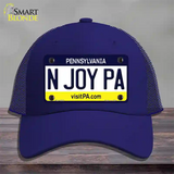 N Joy Pennsylvania State Novelty License Plate Hat Mesh / Royal Blue