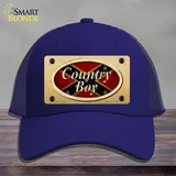 Country Boy Confederate Novelty License Plate Hat Mesh / Royal Blue