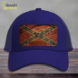 We The People Confederate Novelty License Plate Hat Mesh / Royal Blue