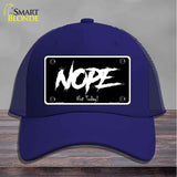 Nope Not Today Novelty License Plate Hat