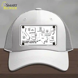 Route 66 Historic States Novelty License Plate Hat Mesh / White