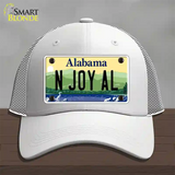 N Joy AL Alabama Novelty License Plate Hat Mesh / White