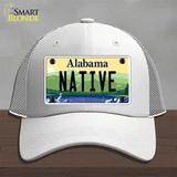 Native Alabama Novelty License Plate Hat Mesh / White