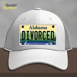 Divorced Alabama Novelty License Plate Hat Mesh / White