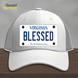 Blessed Virginia Novelty License Plate Hat Mesh / White