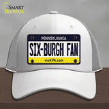 Six Burgh Fan Pennsylvania Novelty License Plate Hat Mesh / White