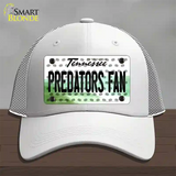Predators Fan Tennessee Novelty License Plate Hat Mesh / White