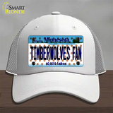 Timberwolves Fan Minnesota Novelty License Plate Hat Mesh / White