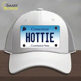 Hottie Connecticut Novelty License Plate Hat Mesh / White
