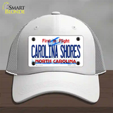 Carolina Shores North Carolina Novelty License Plate Hat Mesh / White