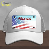 Arkansas with American Flag Novelty License Plate Hat HAT-MLP-12332