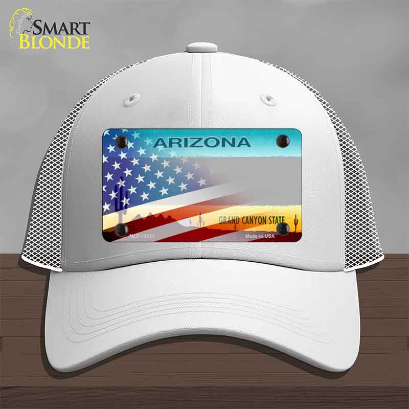 Arizona License Plate American Flag Novelty License Plate Hat HAT-MLP-12431