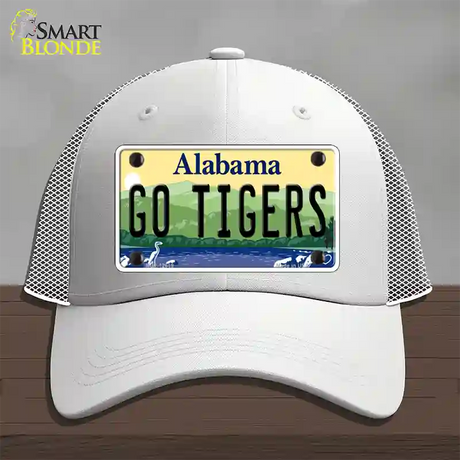 Go Tigers Novelty License Plate Hat Mesh / White