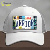 Warriors Strip Art Novelty License Plate Hat Tag Mesh White
