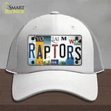 Raptors Strip Art Novelty License Plate Hat Tag Mesh White