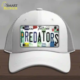 Predators Strip Art Novelty License Plate Hat Tag Mesh White