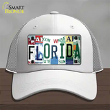 Florida Strip Art Novelty License Plate Hat Tag Mesh White