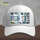 Oregon State Strip Art Novelty License Plate Hat Tag Mesh White