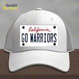 Go Warriors Novelty License Plate Hat Tag Mesh White