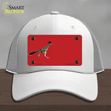 Roadrunner Offset Novelty License Plate Hat Mesh / White