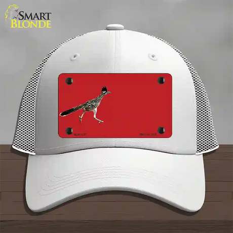 Roadrunner Offset Novelty License Plate Hat Mesh / White