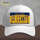 New York Go Giants Novelty License Plate Hat Tag Mesh White