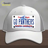Go Panthers North Carolina Novelty License Plate Hat Tag Mesh White