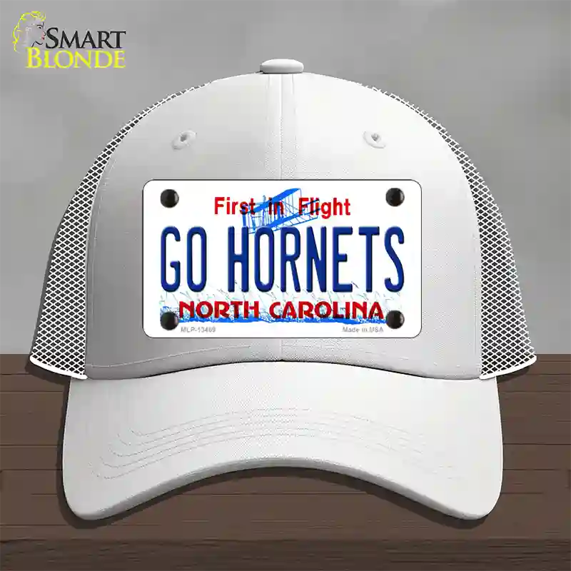 Hornets Fan Novelty License Plate Hat Tag Mesh White