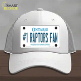 Number 1 Raptors Fan Novelty License Plate Hat Tag Mesh White