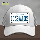 Go Senators Novelty License Plate Hat Tag Mesh White