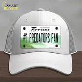 Number 1 Predators Fan Novelty License Plate Hat Tag Mesh White