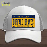 Buffalo Braves New York Novelty License Plate Hat Tag Mesh White