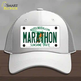 Marathon Florida Novelty License Plate Hat Tag Mesh White