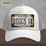 Diggs 14 Excelsior New York Rusty Novelty License Plate Hat Tag Mesh White