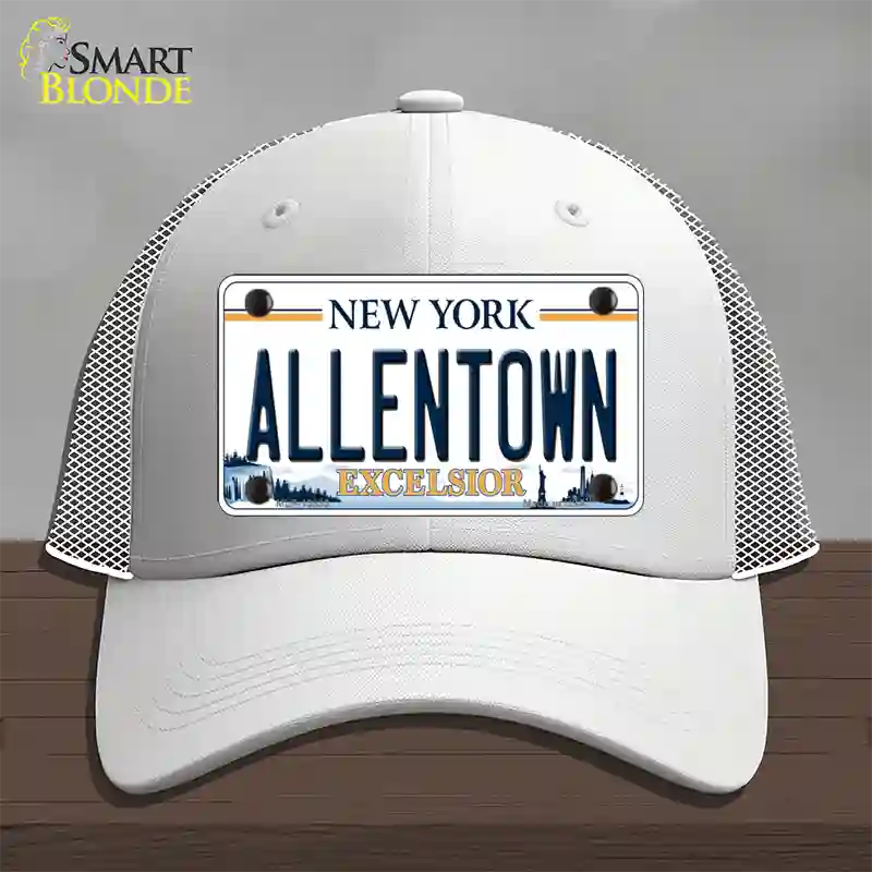 Allentown Excelsior New York Novelty License Plate Hat Tag Mesh White