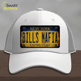 Bills Mafia New York Yellow Rusty Novelty License Plate Hat Tag Mesh White