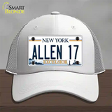 Allen 17 NY Excelsior Novelty License Plate Hat Tag Mesh White