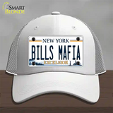 Bills Mafia NY Excelsior Novelty License Plate Hat Tag Mesh White