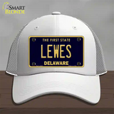 Lewes Delaware Novelty License Plate Hat Mesh / White