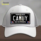 Camuy Puerto Rico Black Novelty License Plate Hat Mesh / White