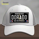 Dorado Puerto Rico Black Novelty License Plate Hat Mesh / White