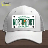 North Port Florida Novelty License Plate Hat Mesh / White