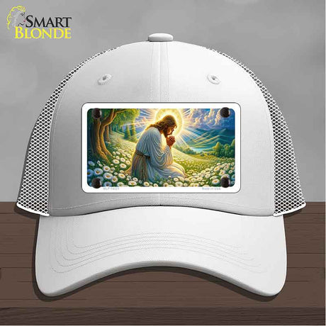 Jesus Praying Novelty License Plate Hat HAT-MLP-14521