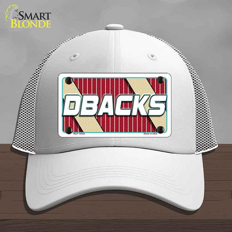 DBACKS Graphic Novelty License Plate Hat HAT-MLP-14565 Mesh White