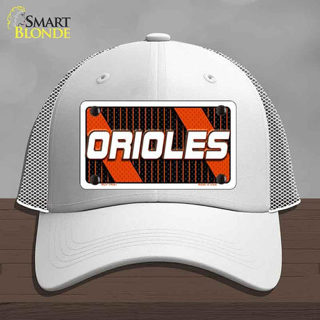 ORIOLES Graphic Novelty License Plate Hat HAT-MLP-14567 Mesh White