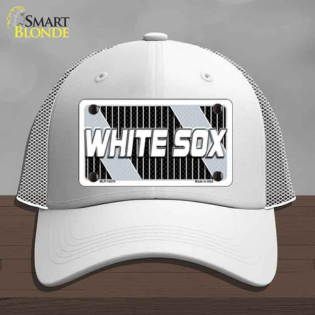 WHITE SOX Graphic Novelty License Plate Hat HAT-MLP-14570 Mesh White