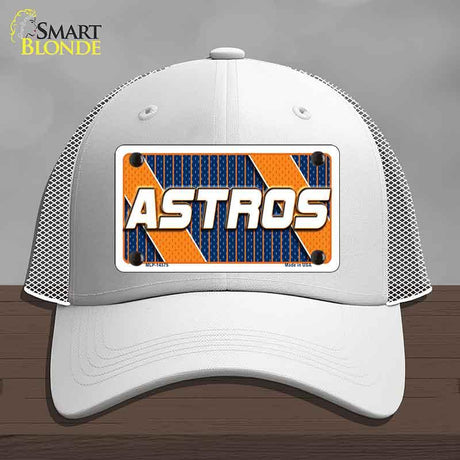 ASTROS Graphic Novelty License Plate Hat HAT-MLP-14575 Mesh White