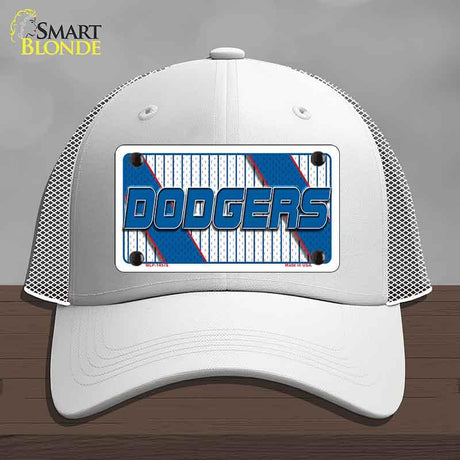 DODGERS Graphic Novelty License Plate Hat HAT-MLP-14578 Mesh White